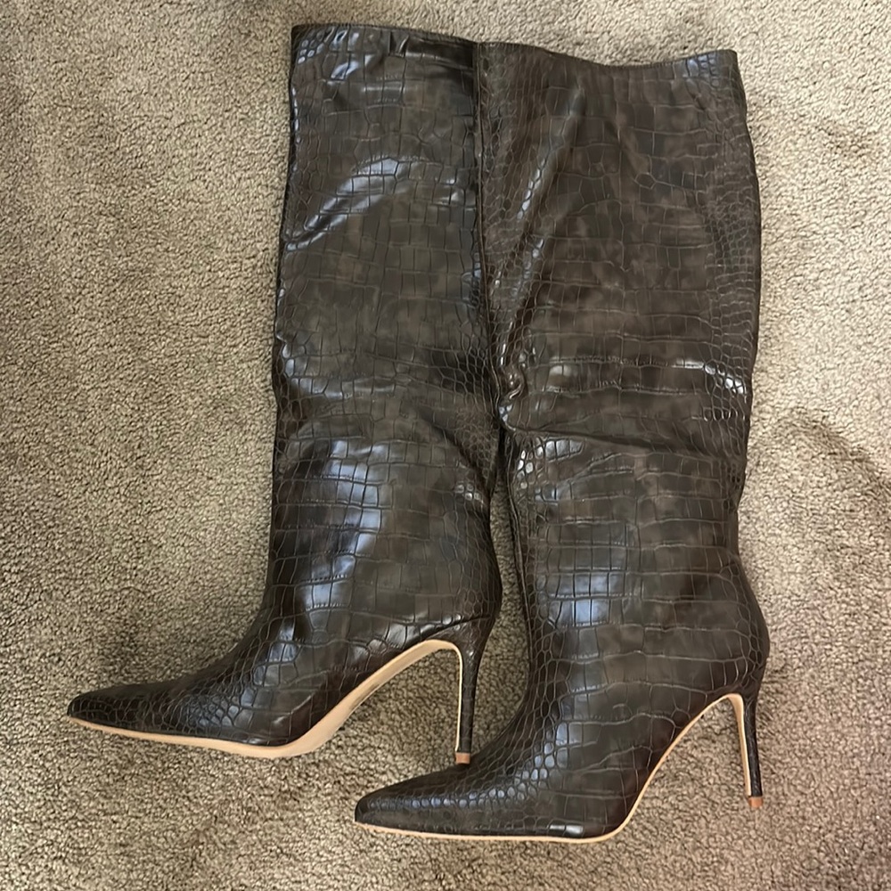 New Heel Knee Boots